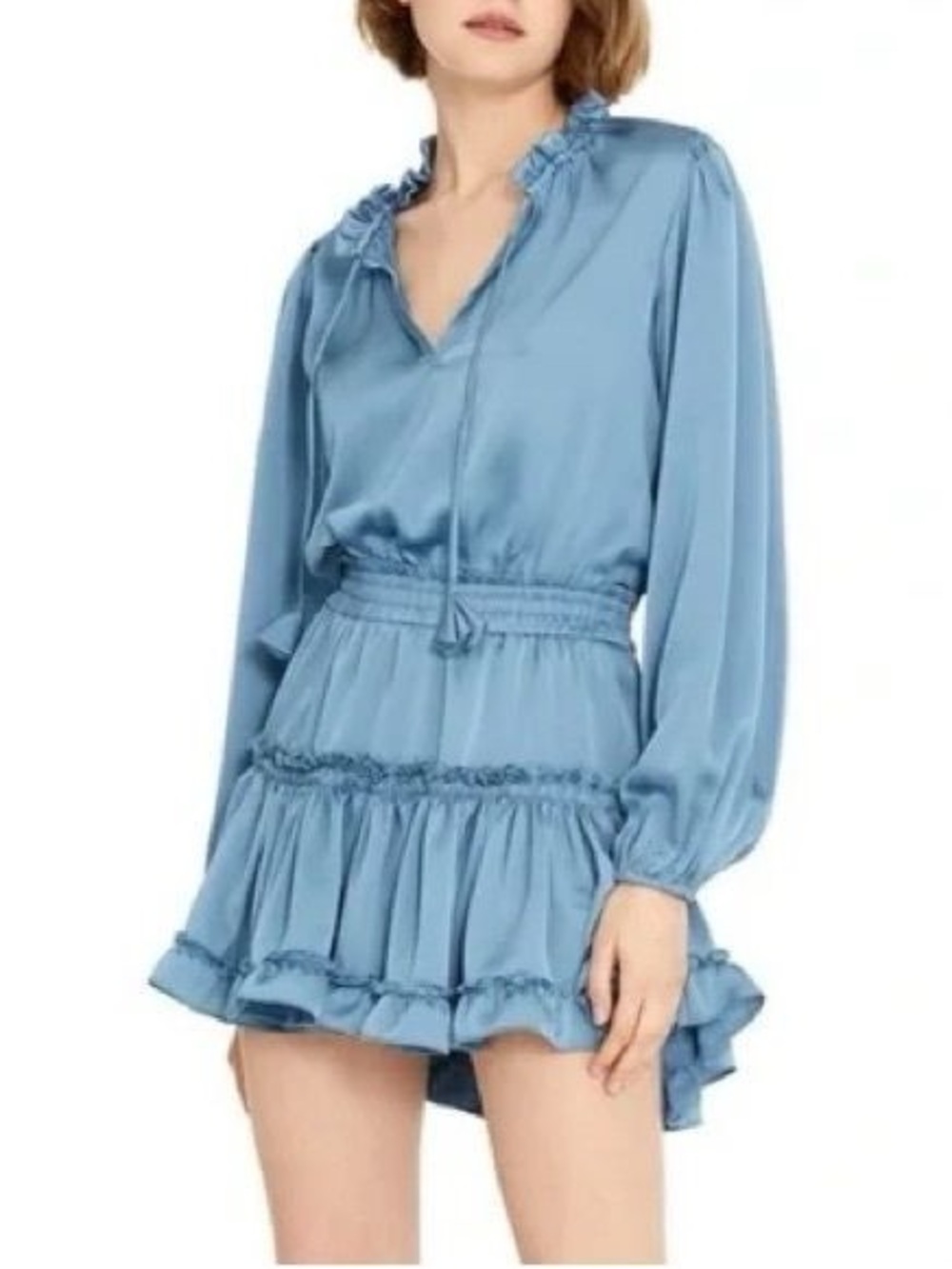 MISA Los Angeles Lorena dress in blue